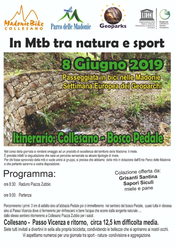Settimana Europea dei Geoparchi – Collesano – In Mtb tra Natura e Sport