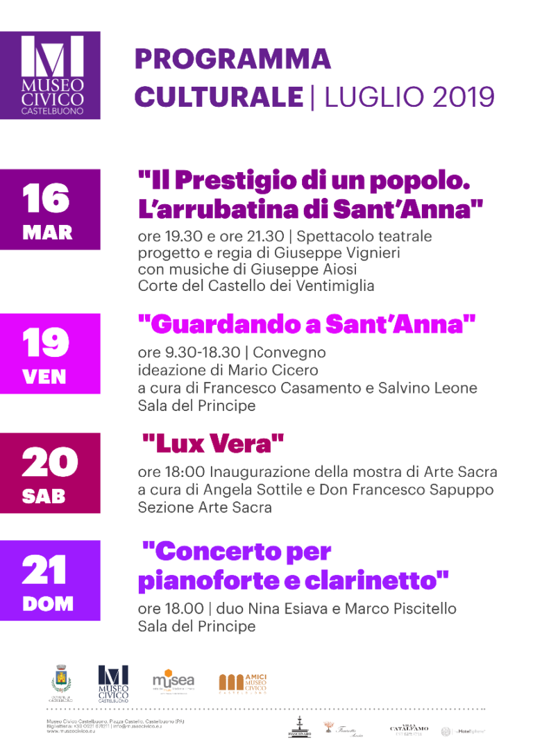 Molte occasioni di intrattenimenti culturali al Museo Civico di Castelbuono