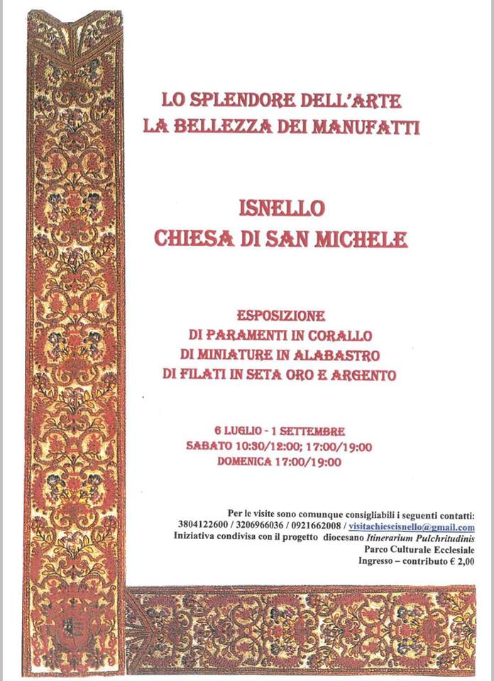 ISNELLO E LO SPLENDORE DELL’ARTE E LA BELLEZZA DEI MANUFATTI