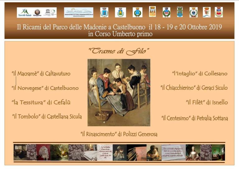 TRAME DI FILO – A CASTELBUONO IN MOSTRA L’ARTIGIANATO DELLE RICAMATRICI MADONITE