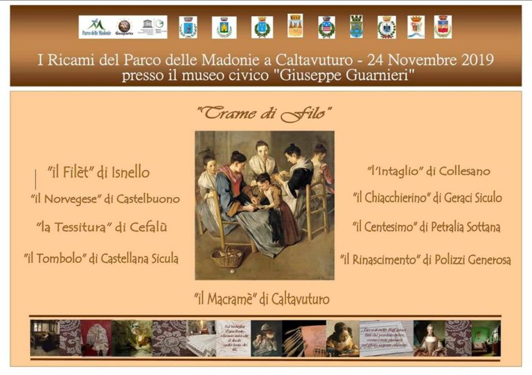 LA MOSTRA TRAME DI FILO DI RICAMI E MERLETTI DELLE MADONIE A CALTAVUTURO