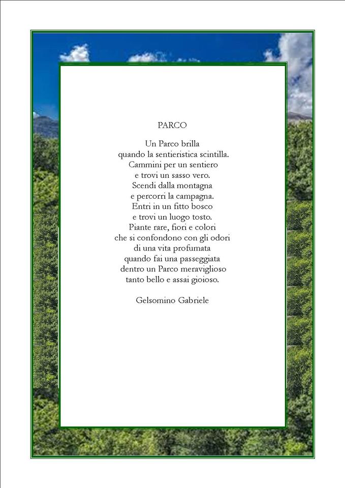 PARCO 2°°Posto Concorso di poesie “Ispirati dalla Natura”