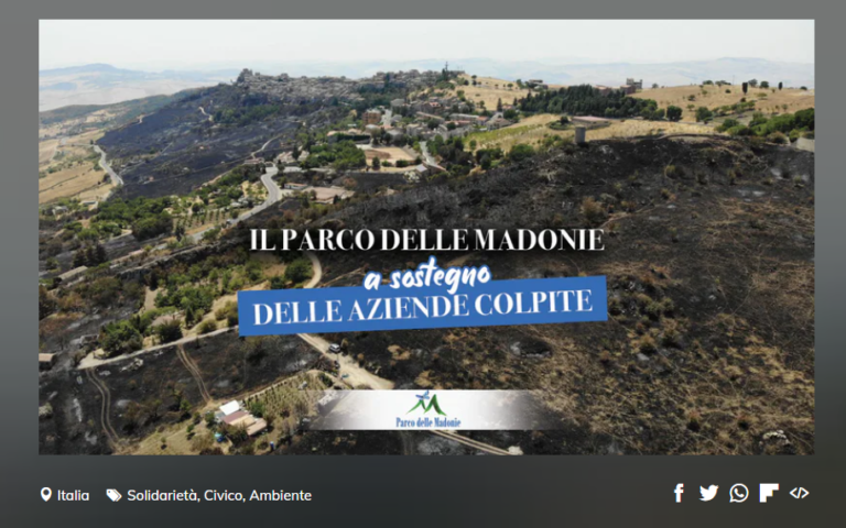 CROWNFUNDING-Dai il tuo contributo per far rinascere i territori delle madonie