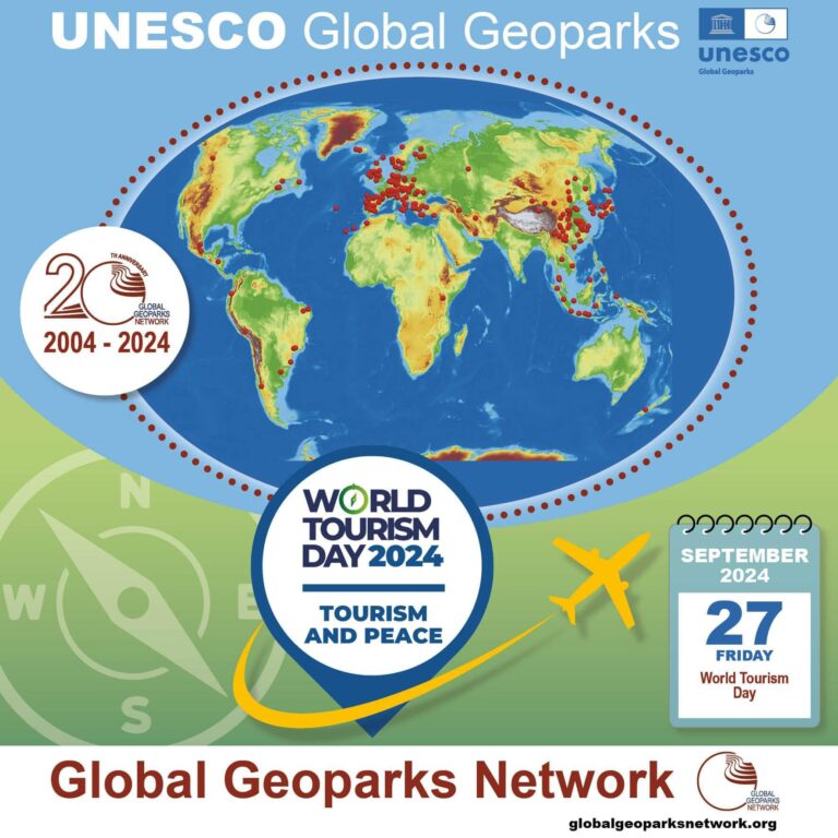 I Geoparchi mondiali UNESCO celebrano oggi la Giornata Mondiale del Turismo 2024 per promuovere destinazioni turistiche sostenibili.