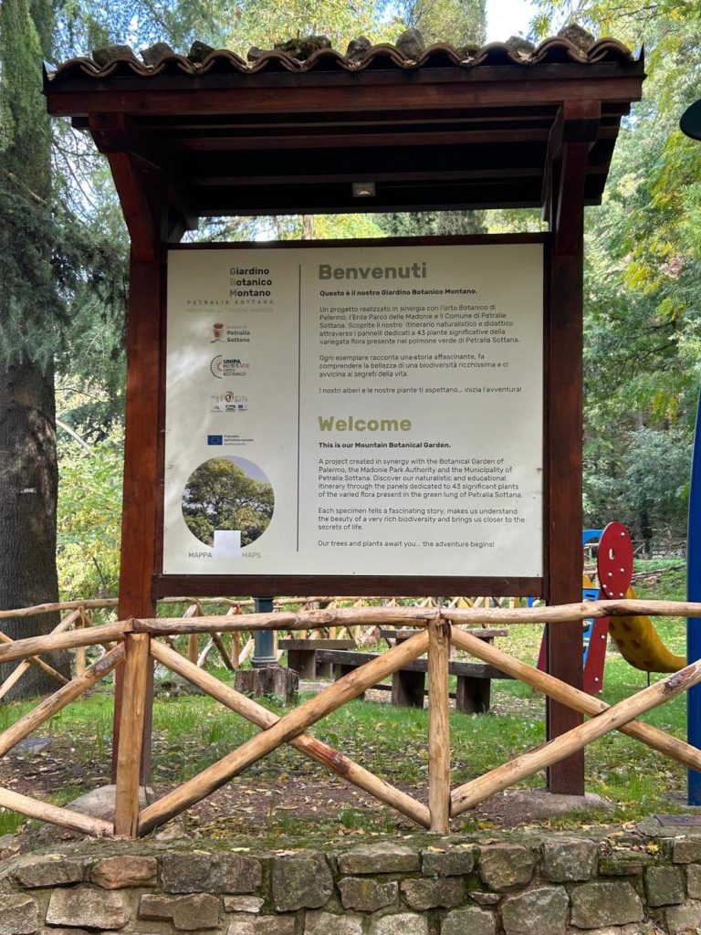 il Giardino Botanico Montano all’interno della Pineta comunale di Petralia Sottana.Ancora una collaborazione fra Enti