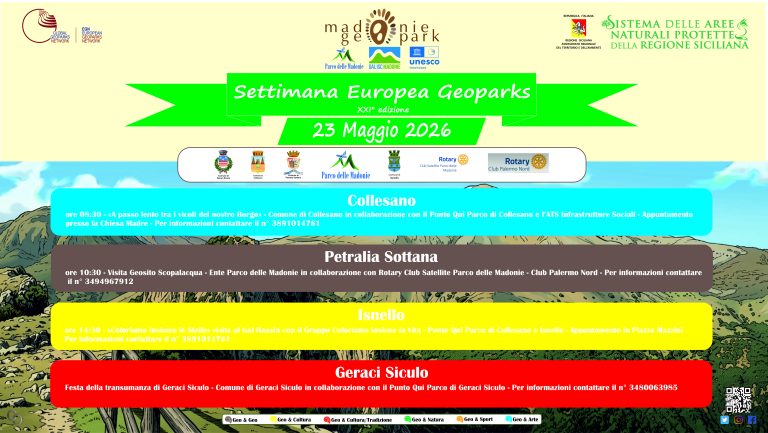 Settimana Europea Geoparks: Appuntamenti per il 23 Maggio